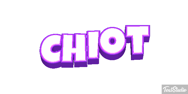 Chiot Effet de texte