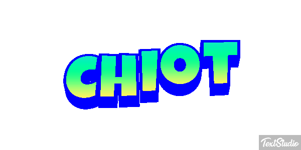 Chiot Effet de texte