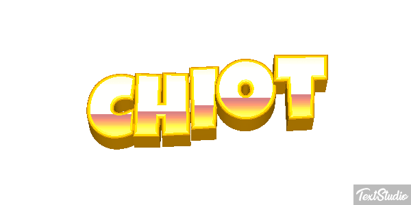 Chiot Effet de texte