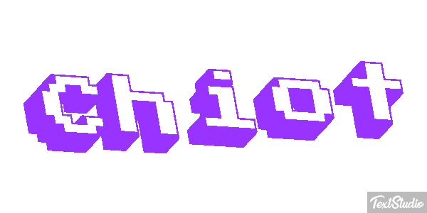 Chiot Effet de texte