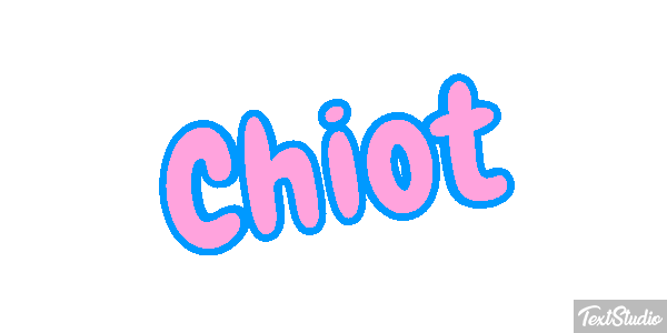 Chiot Effet de texte