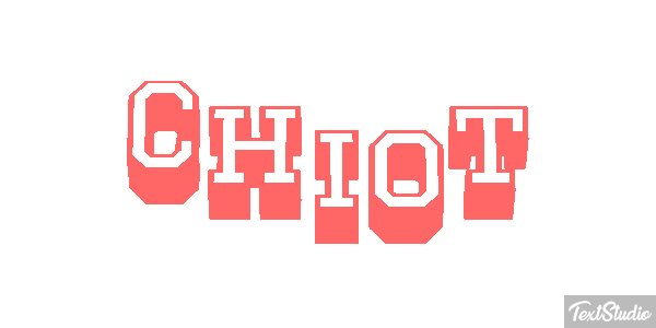 Chiot Effet de texte