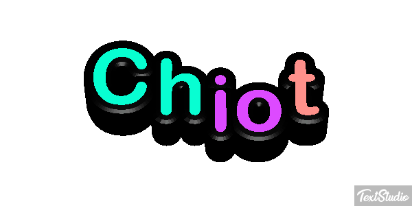 Chiot Effet de texte