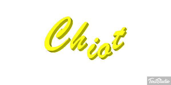Chiot Effet de texte