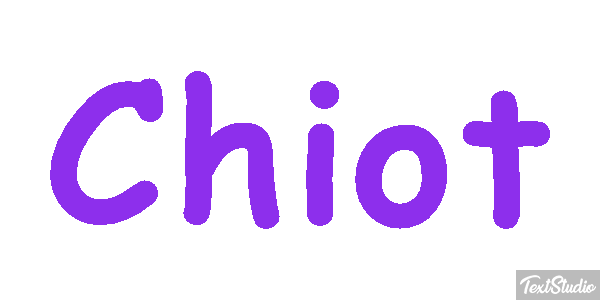 Chiot Effet de texte