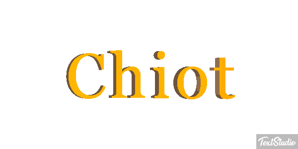 Chiot Effet de texte
