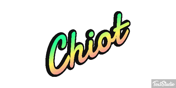 Chiot Effet de texte