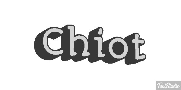 Chiot Effet de texte