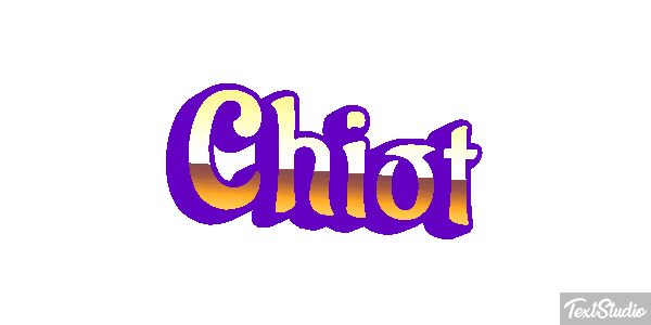 Chiot Effet de texte