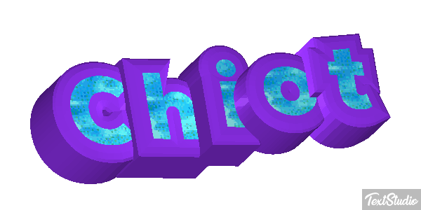 Chiot Effet de texte