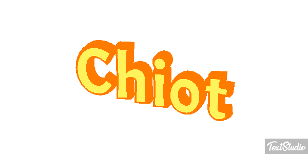 Chiot Effet de texte