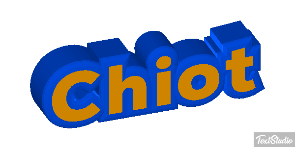 Chiot Effet de texte