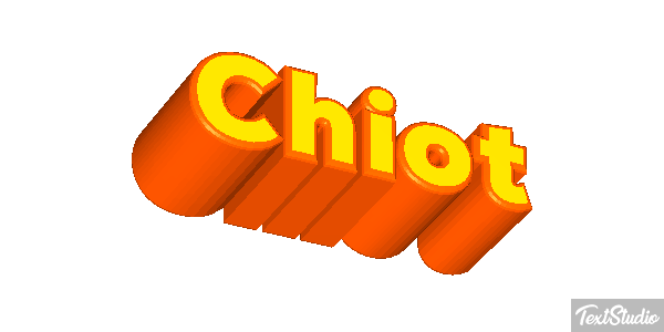 Chiot Effet de texte