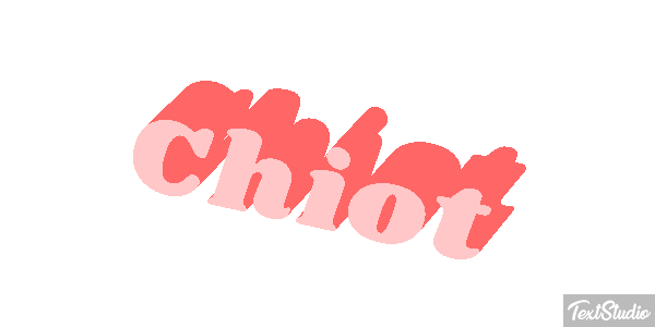 Chiot Effet de texte