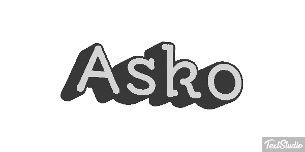 Asko Effetto testo