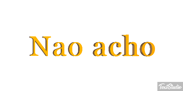 Não acho Efeito do texto