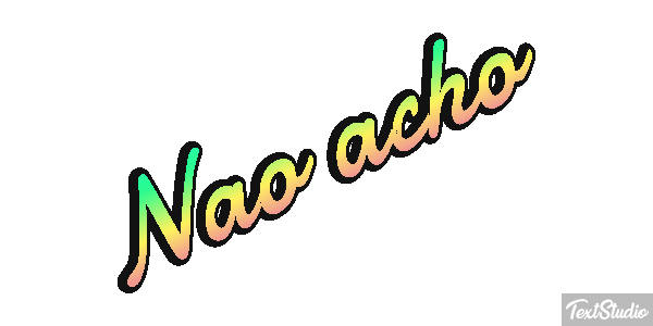 Não acho Efeito do texto