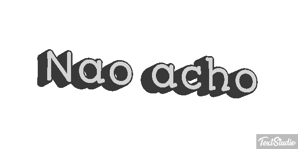 Não acho Efeito do texto
