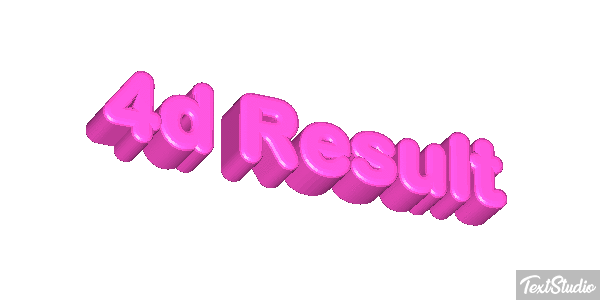 4d Result Effet de texte