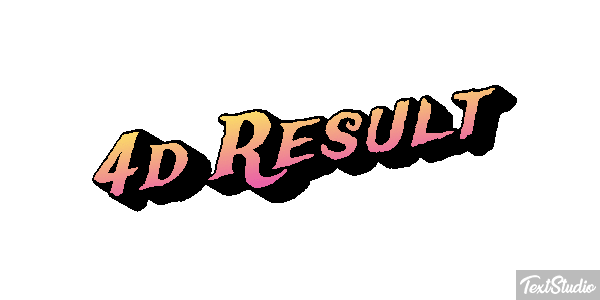 4d Result Effet de texte