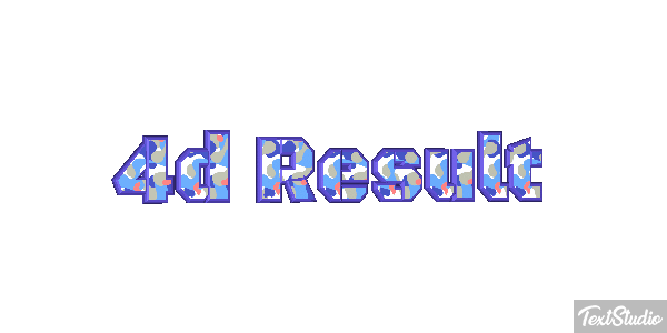 4d Result Effet de texte