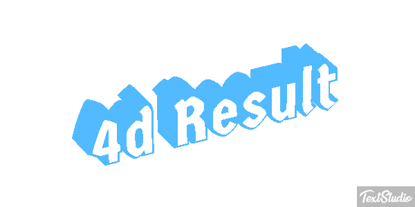4d Result Effet de texte