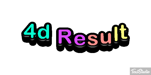 4d Result Effet de texte