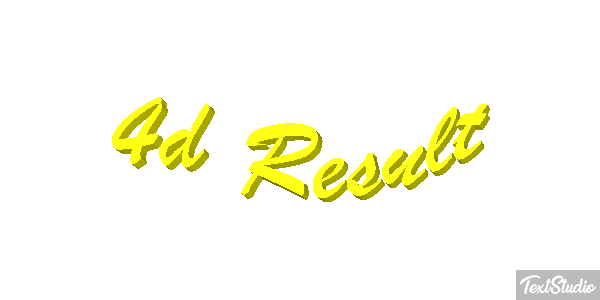 4d Result Effet de texte