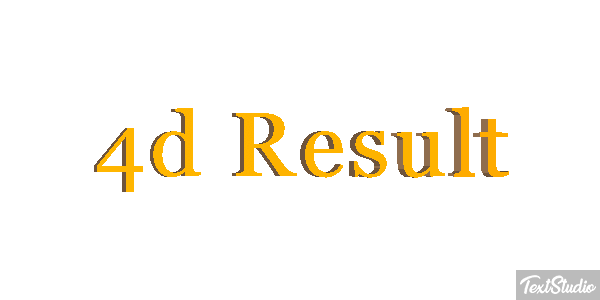 4d Result Effet de texte