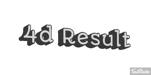 4d Result Effet de texte