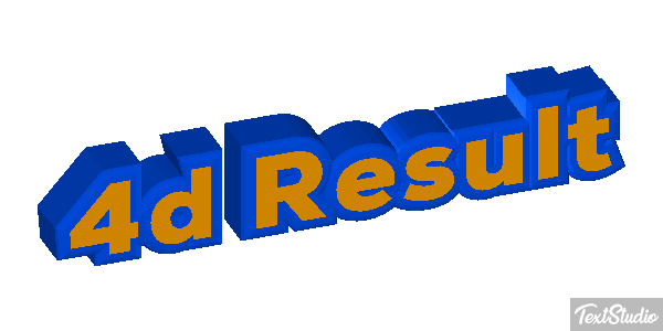 4d Result Effet de texte