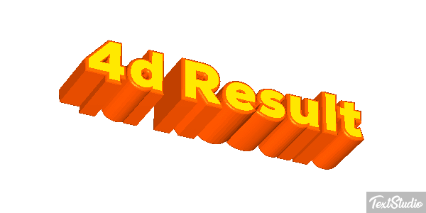 4d Result Effet de texte