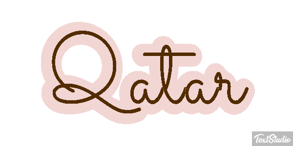 Qatar Tekst effect