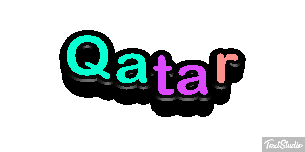 Qatar Tekst effect