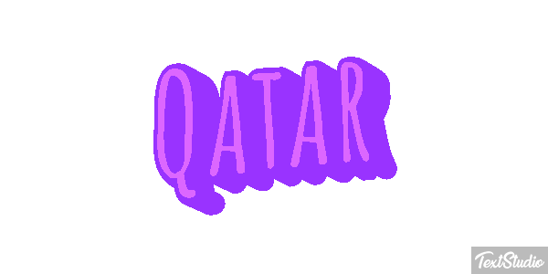 Qatar Tekst effect