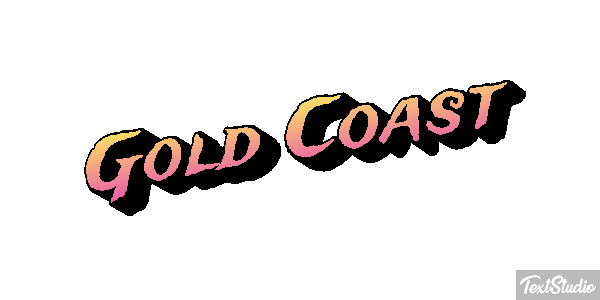 Gold Coast Efeito do texto