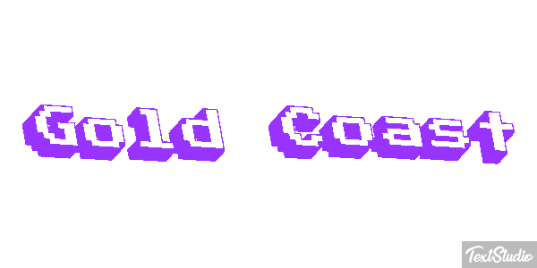 Gold Coast Efeito do texto