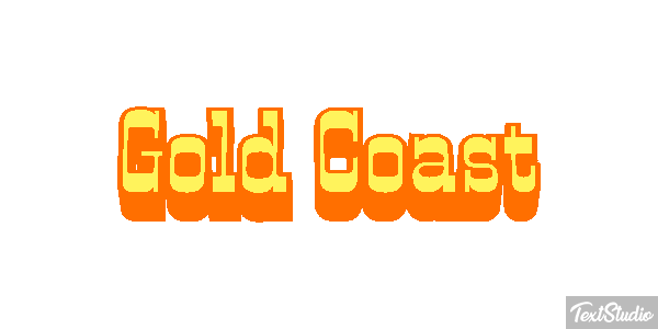 Gold Coast Efeito do texto