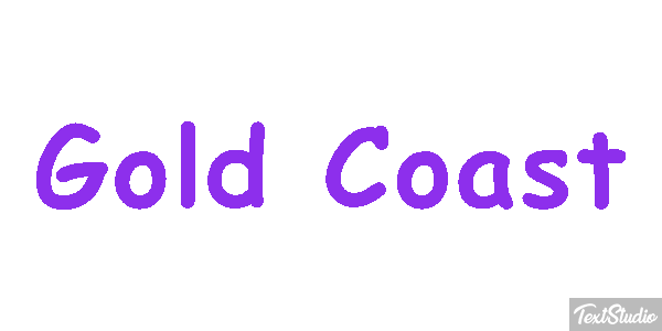Gold Coast Efeito do texto