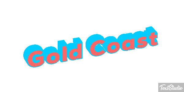 Gold Coast Efeito do texto