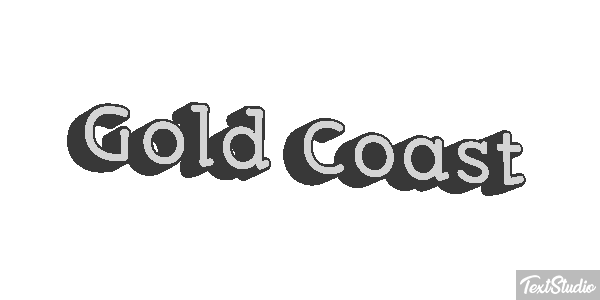 Gold Coast Efeito do texto