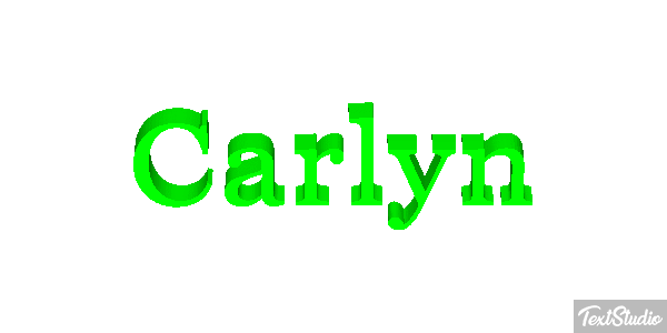 Carlyn Text effect