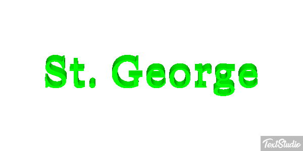 St. George テキスト効果