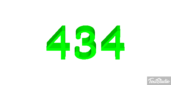 434 テキスト効果