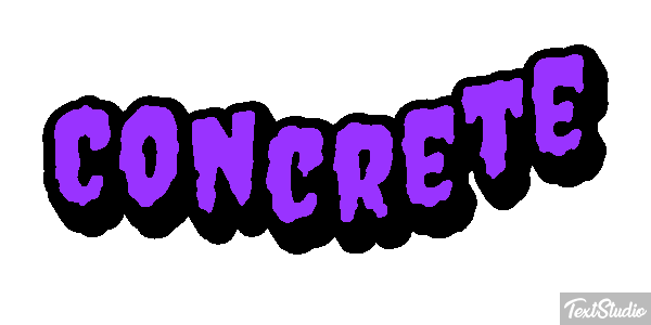 Concrete Текстовый эффект