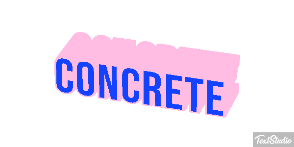Concrete Текстовый эффект