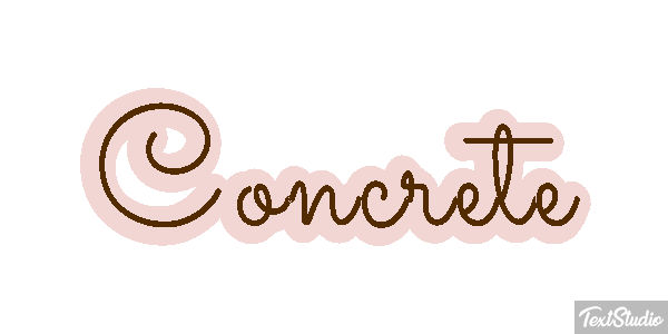 Concrete Текстовый эффект