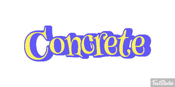 Concrete Текстовый эффект