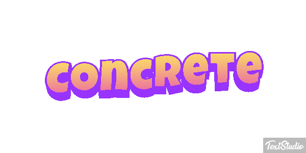 Concrete Текстовый эффект