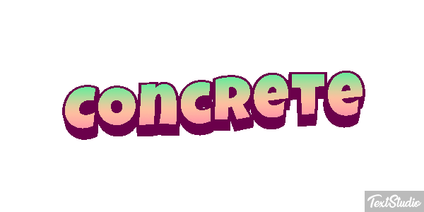 Concrete Текстовый эффект